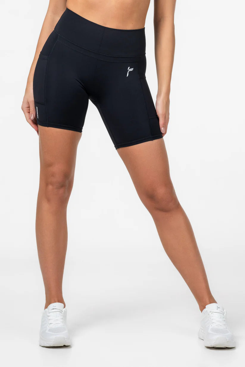 FAMME Techna Shorts Svart – Träningstights Shorts