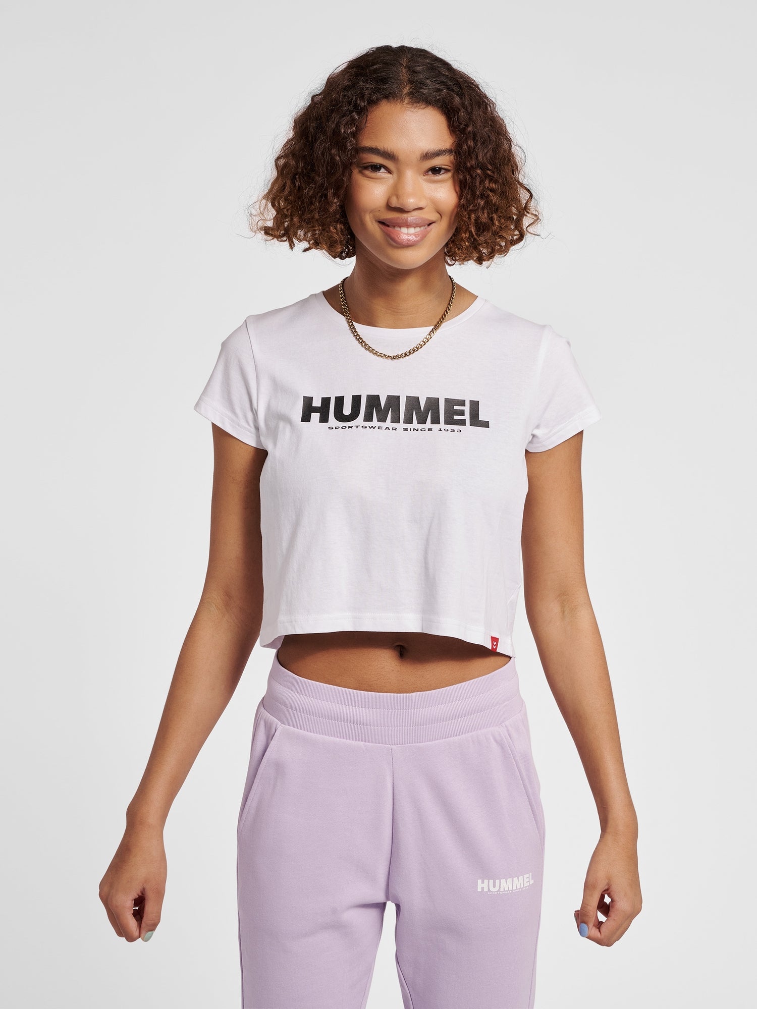hmlLEGACY WOMAN CROPPED T-SHIRT Vit