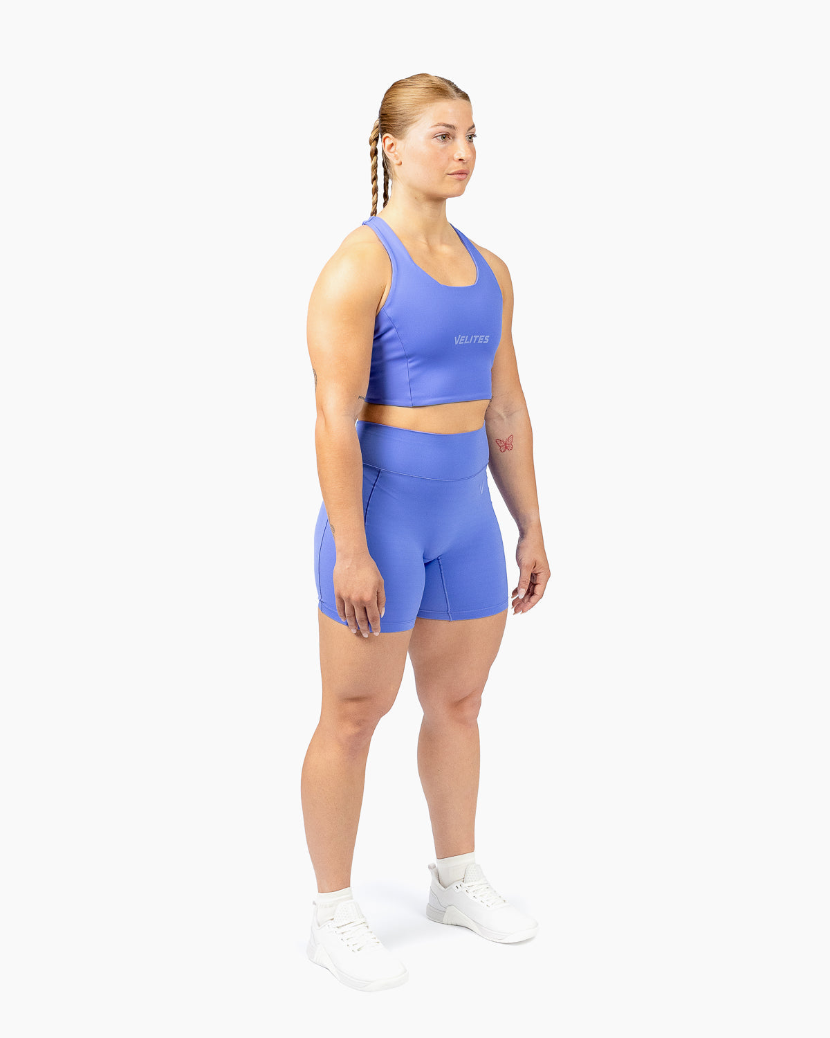 Velites Bra high neck Holo Cyan