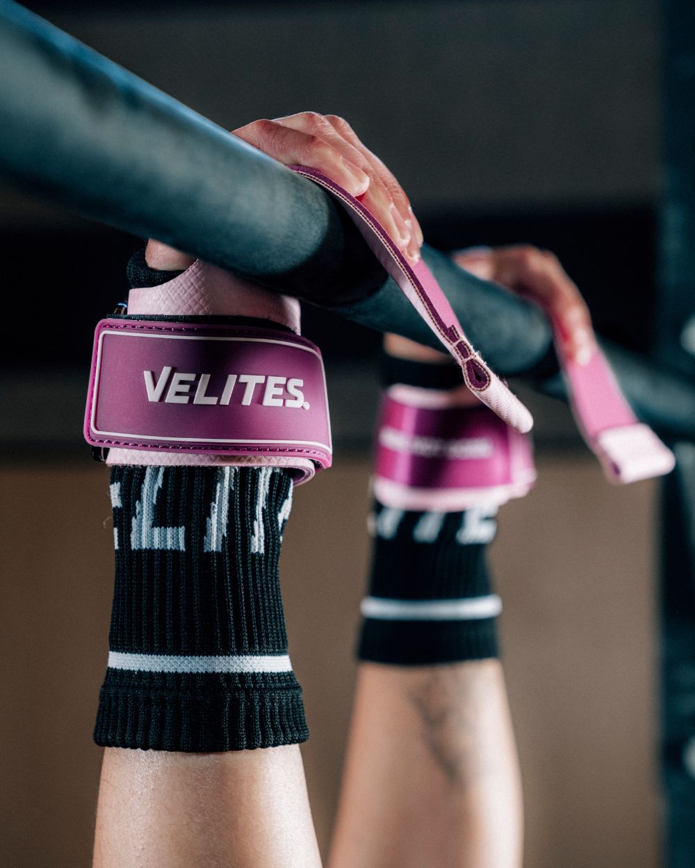 Velites Quad Ultra grips rosa grepp på rigg