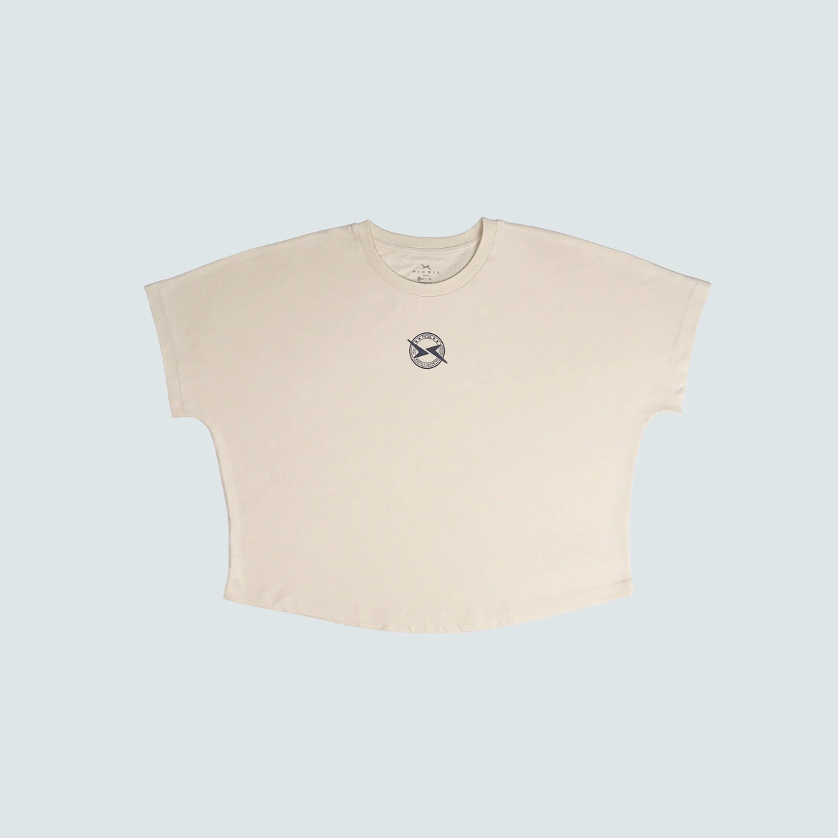Picsil Women's Oversized Cropped T-shirt Lifestyle AW25 Ivory