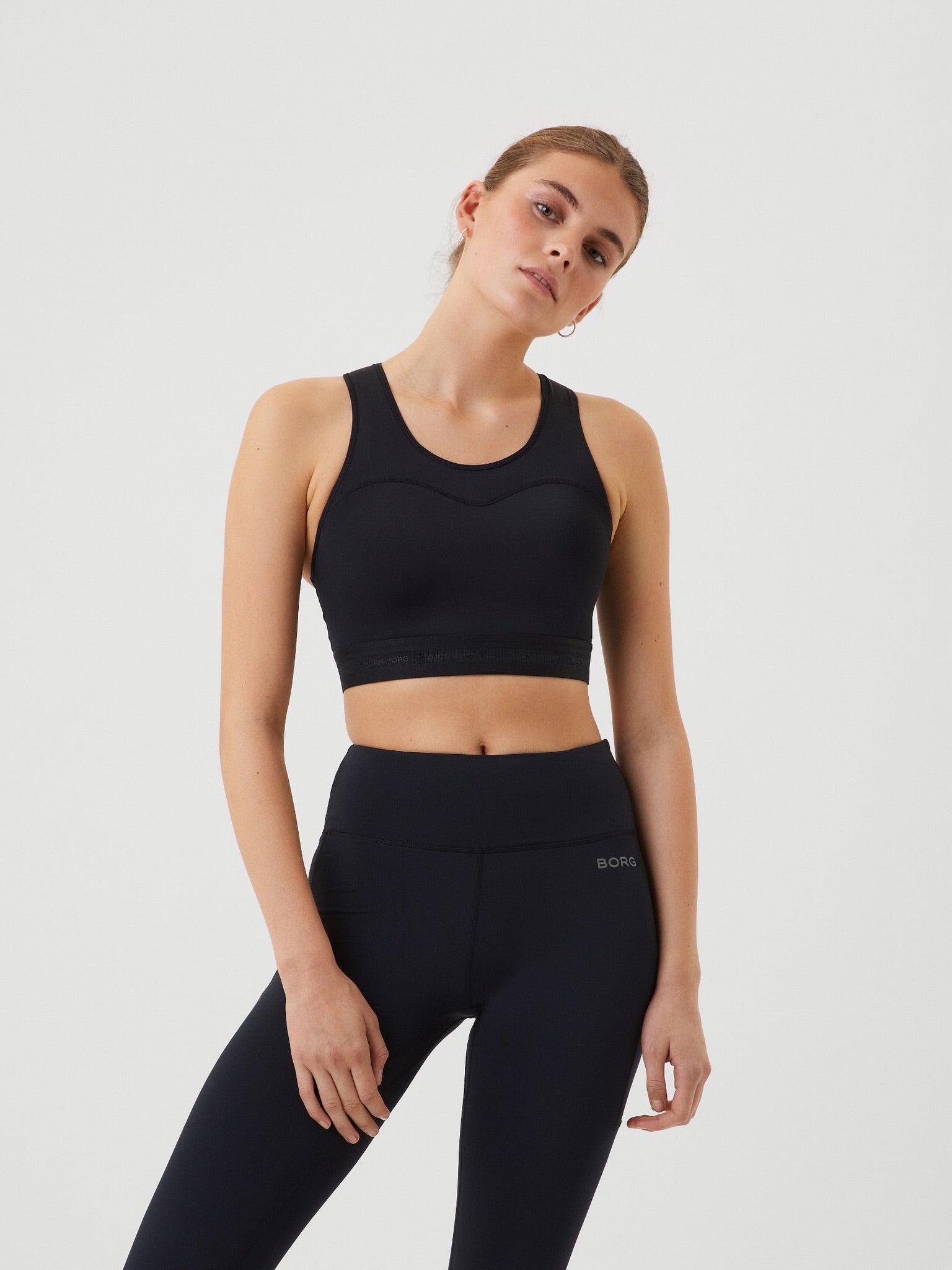 BJÖRN BORG Borg Running High Support Bra Black Beauty