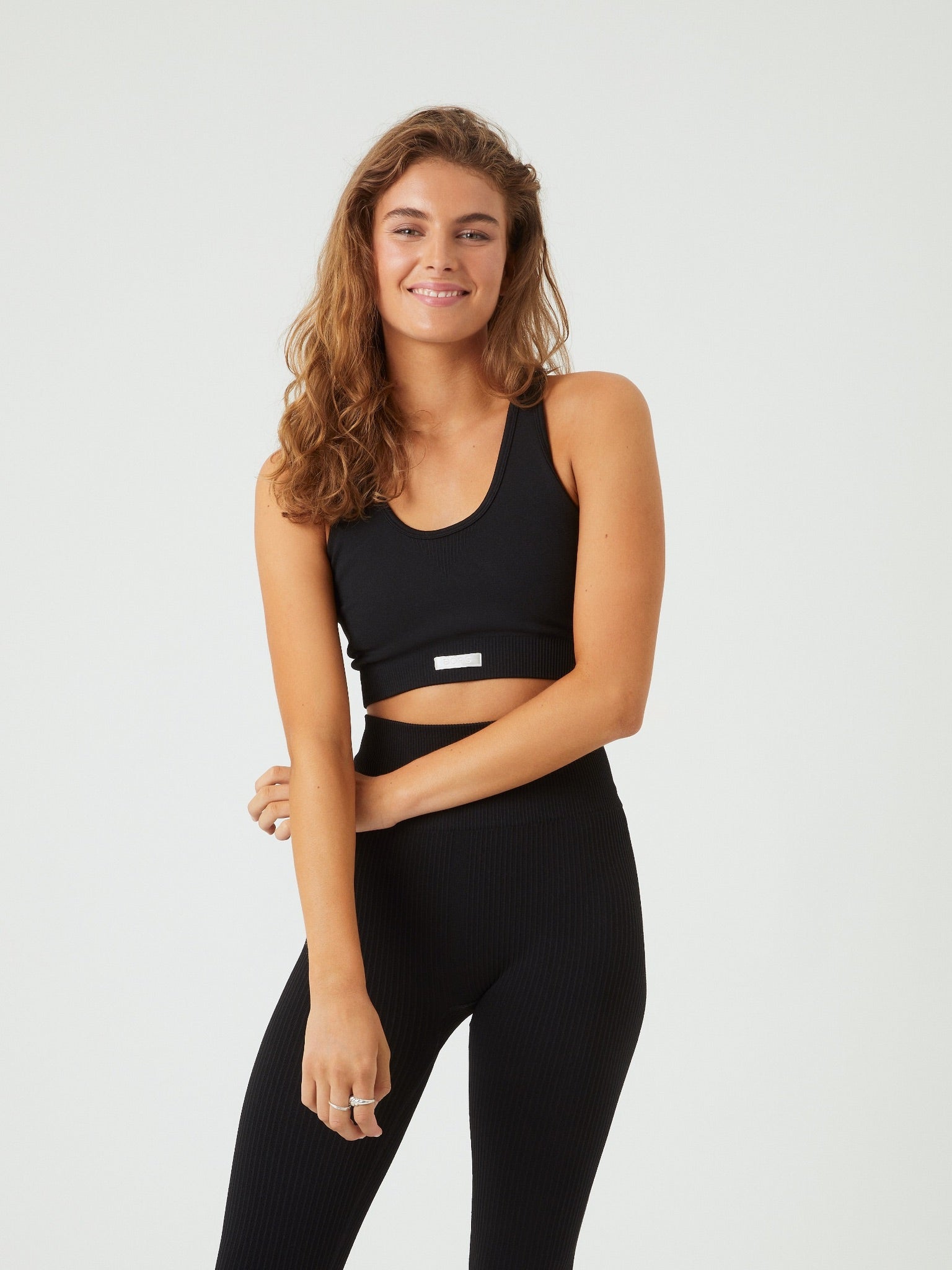 BJÖRN BORG Studio Low Seamless Bra Black Beauty