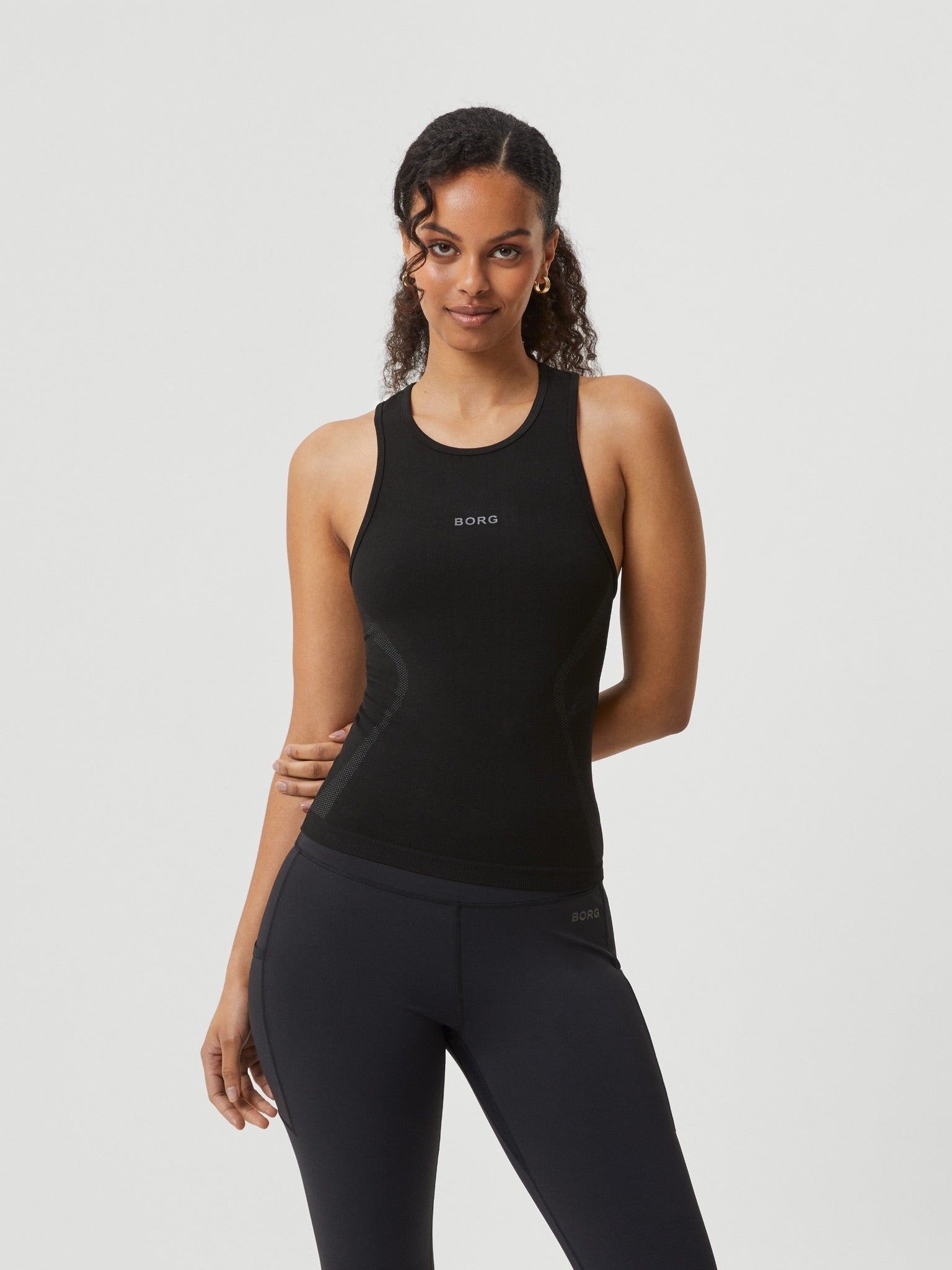 BJÖRN BORG Borg Running Seamless Tank Black Beauty