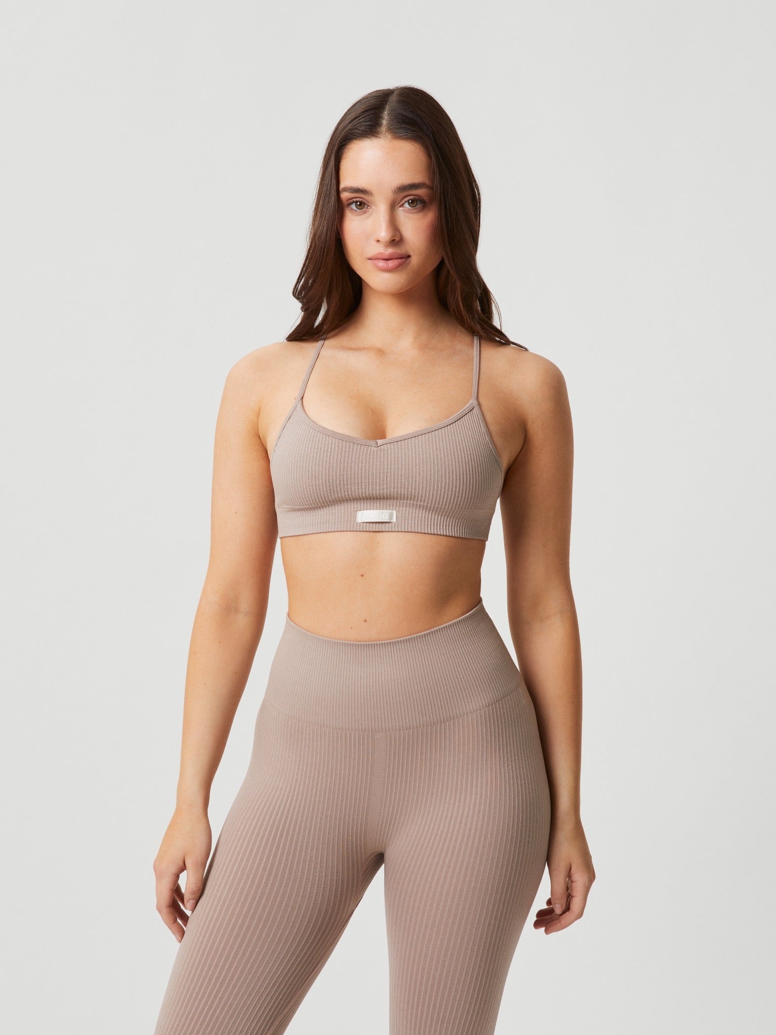 BJÖRN BORG Studio Seamless Ribbed Strap Bra Etherea