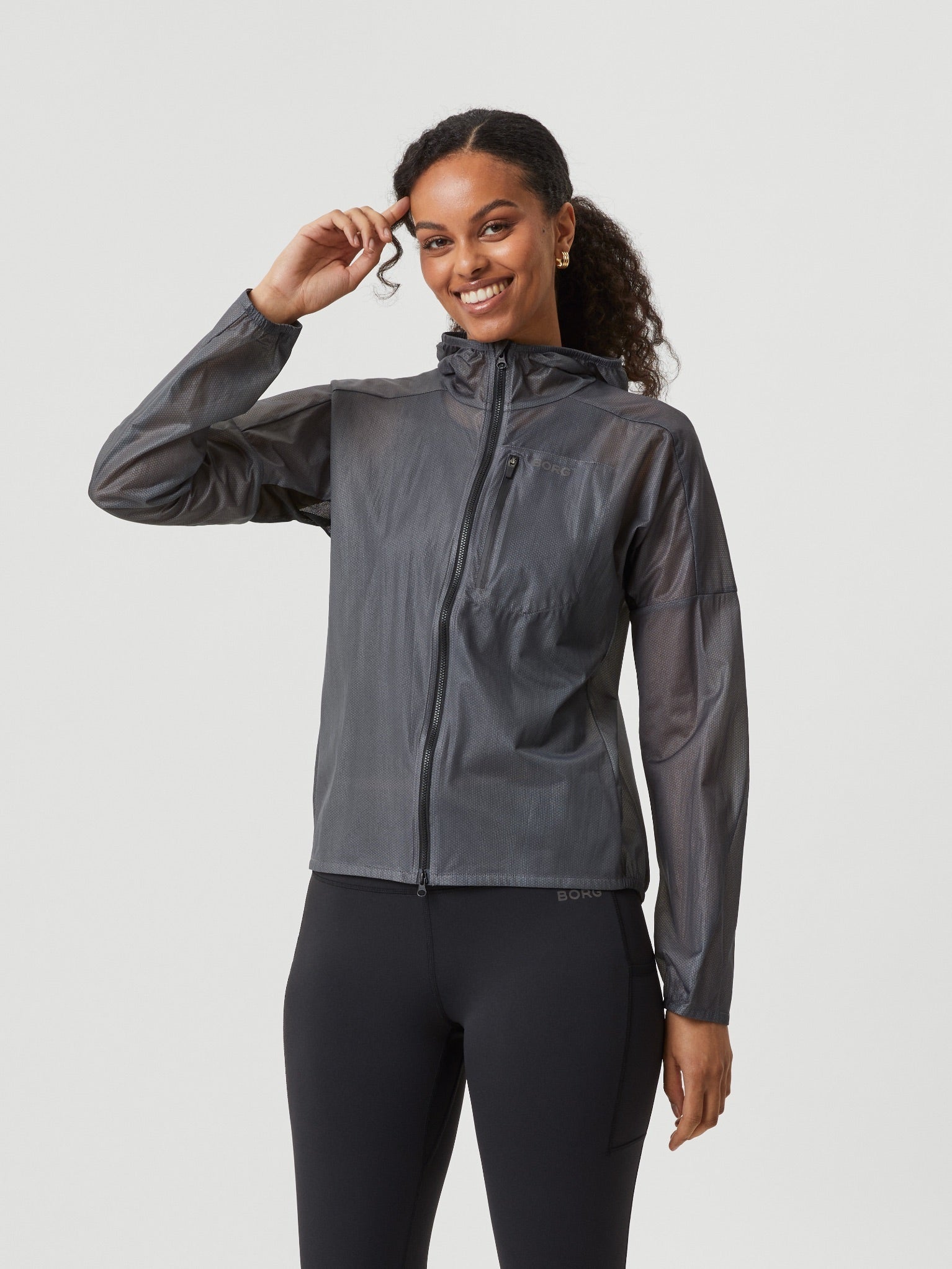 BJÖRN BORG Borg Running Jacket Black Beauty