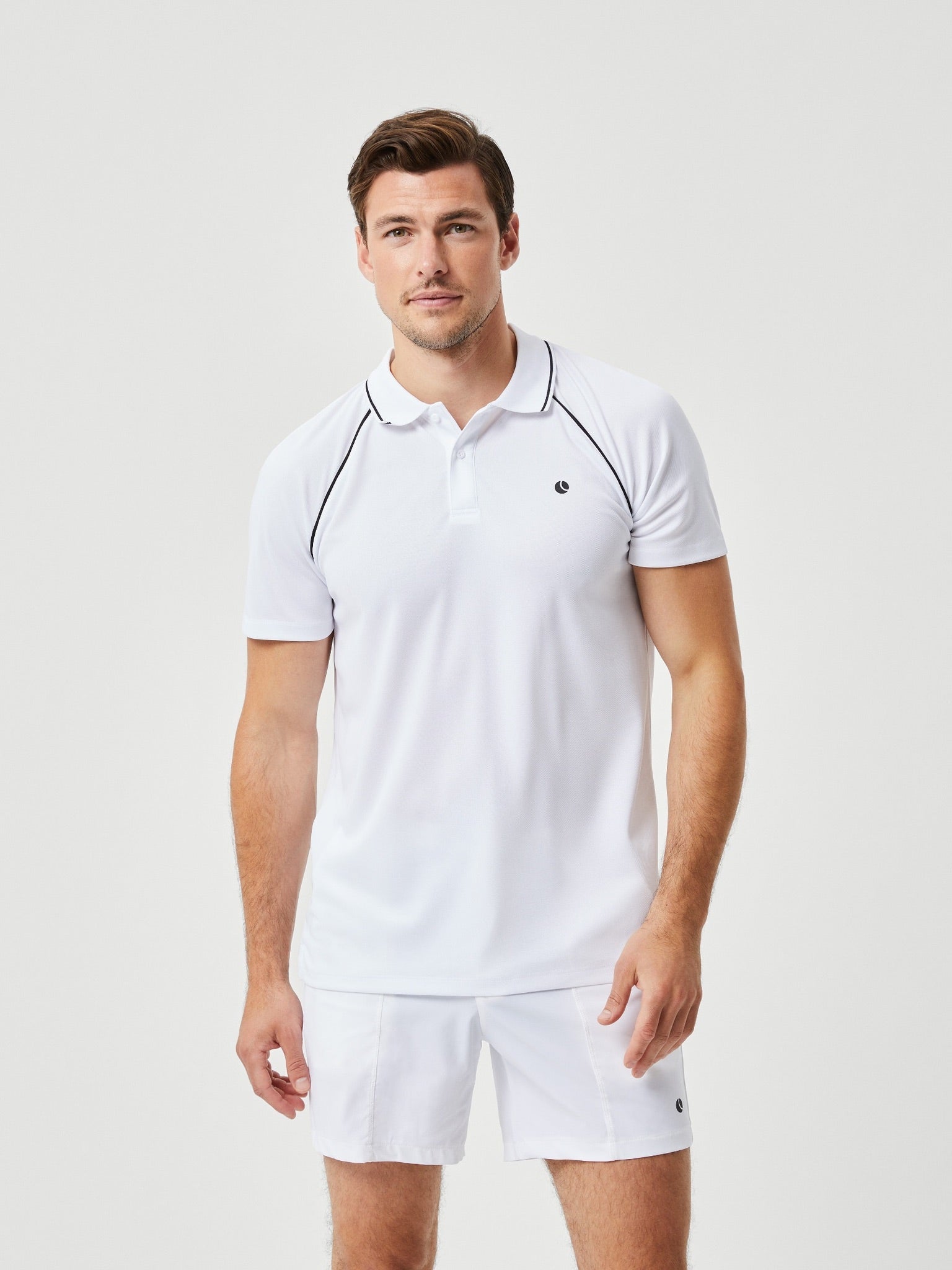 BJÖRN BORG Ace Racquet Polo Brilliant White