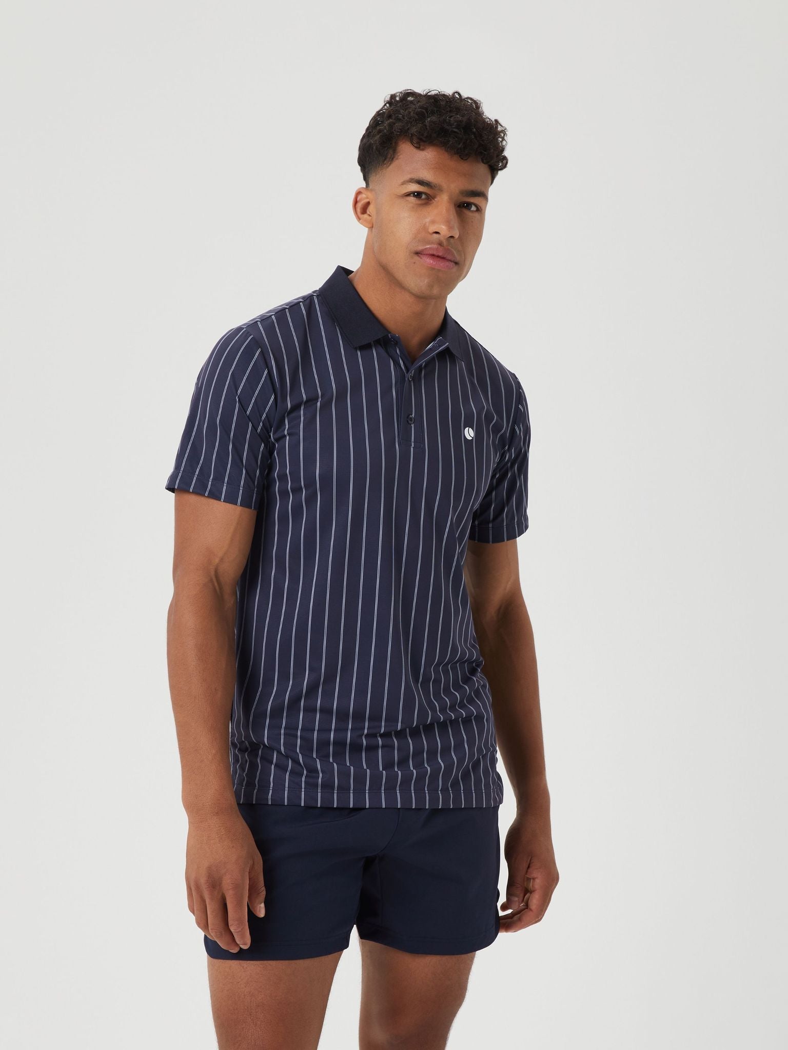 BJÖRN BORG Ace Pinstripe Polo BB Ace Sky Stripe