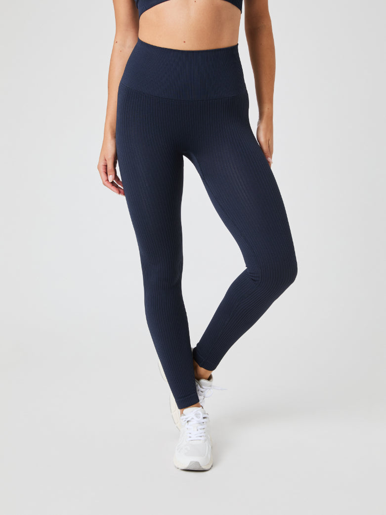 BJÖRN BORG Studio Seamless Ribbed Tights Outerspace