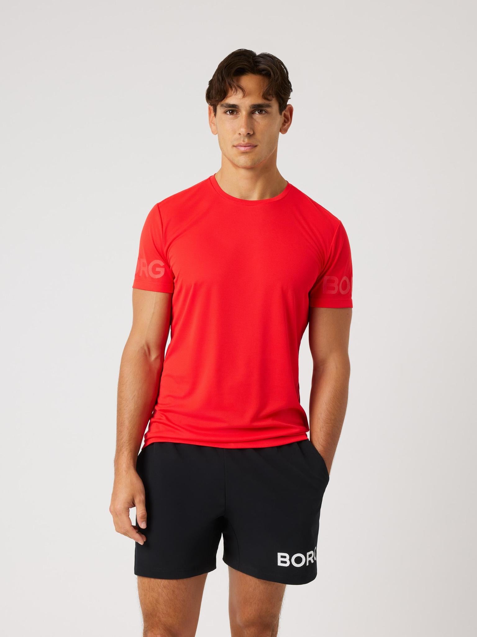 BJÖRN BORG Borg Light T-shirt Flame Scarlet