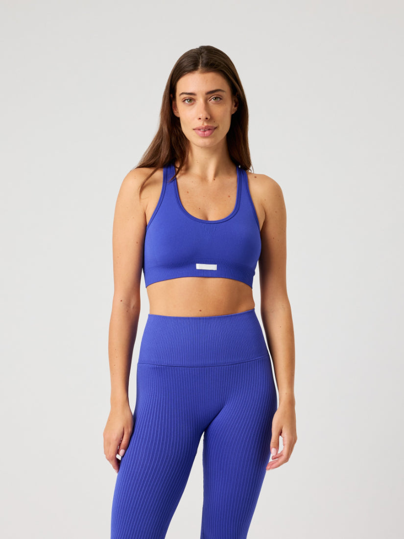 BJÖRN BORG Studio Seamless Low Sports Bra Clematis Blue