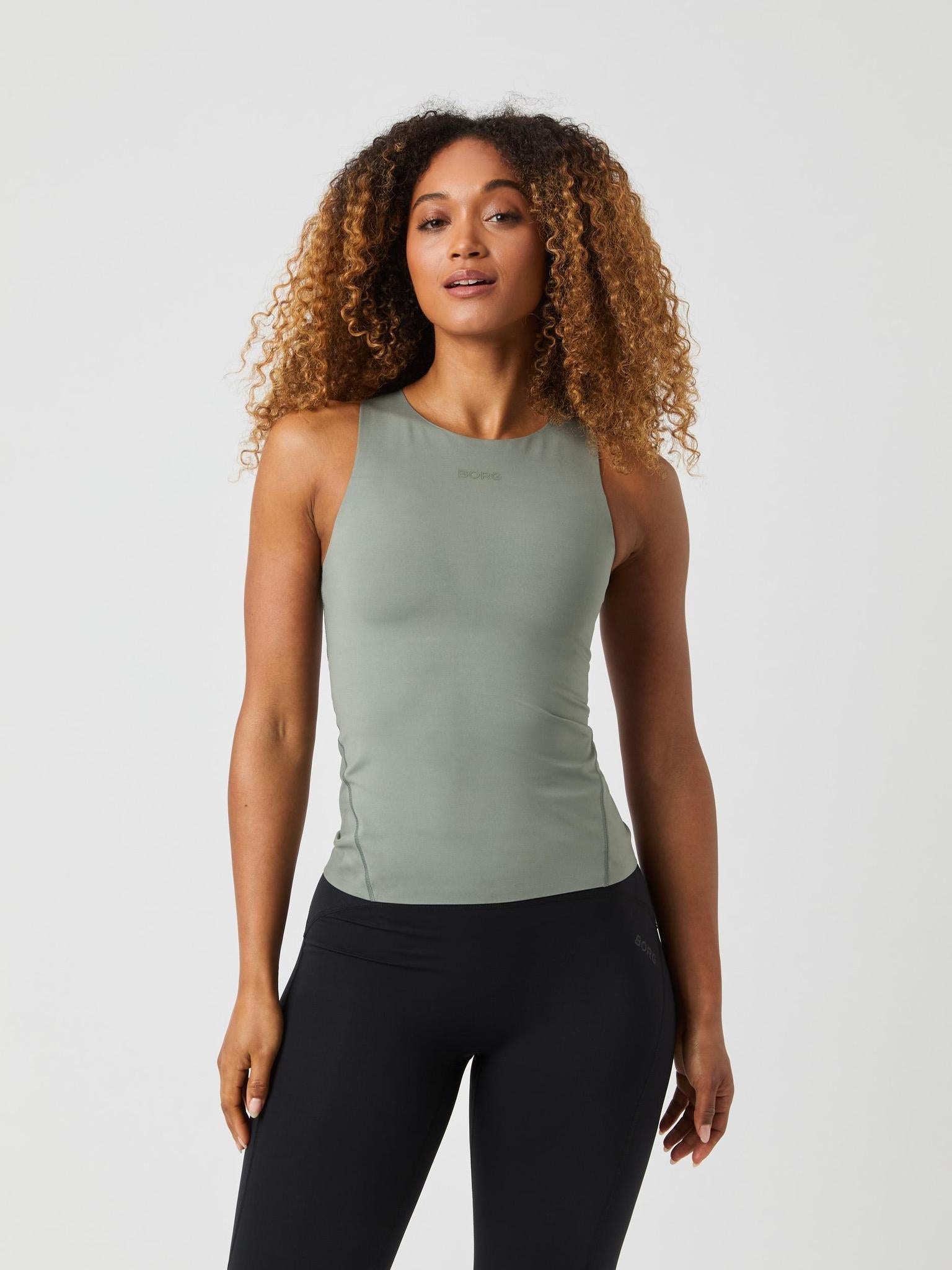 BJÖRN BORG Studio 2 IN 1 Tank Top Agave Green