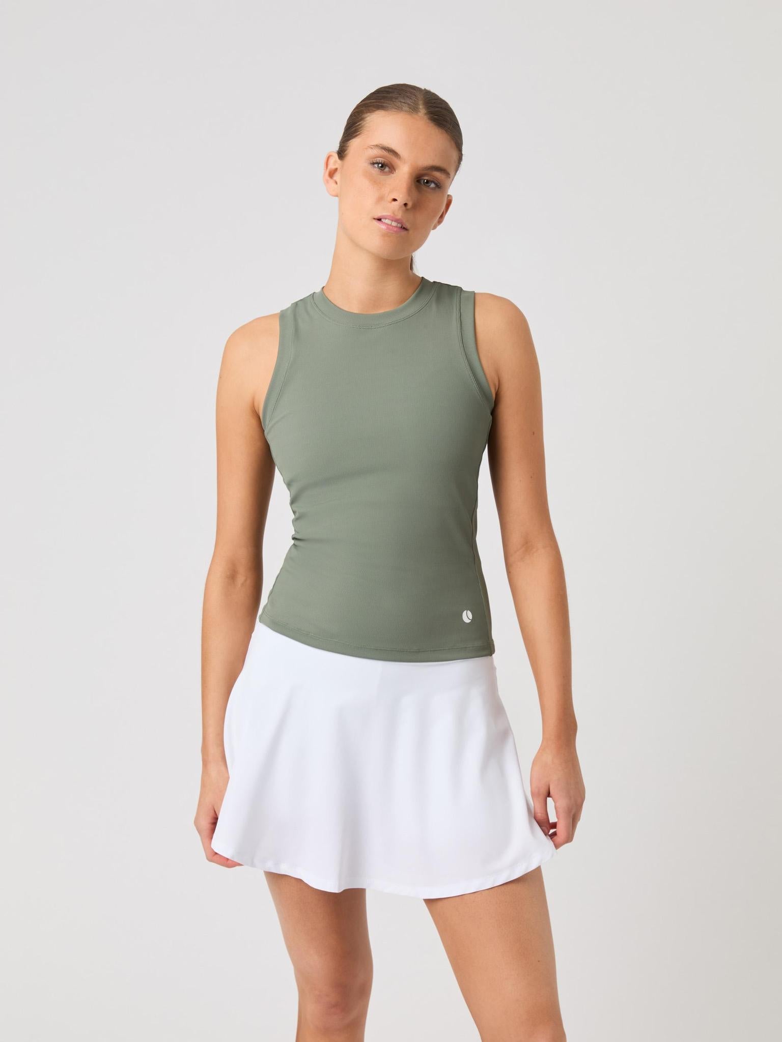 BJÖRN BORG Ace Pocket Ribbed Tank Top Agave Green