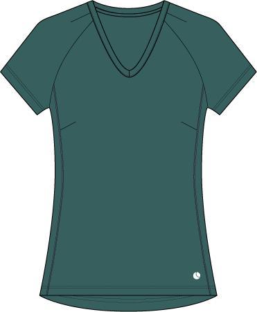BJÖRN BORG Ace V Neck T-shirt Mallard Green