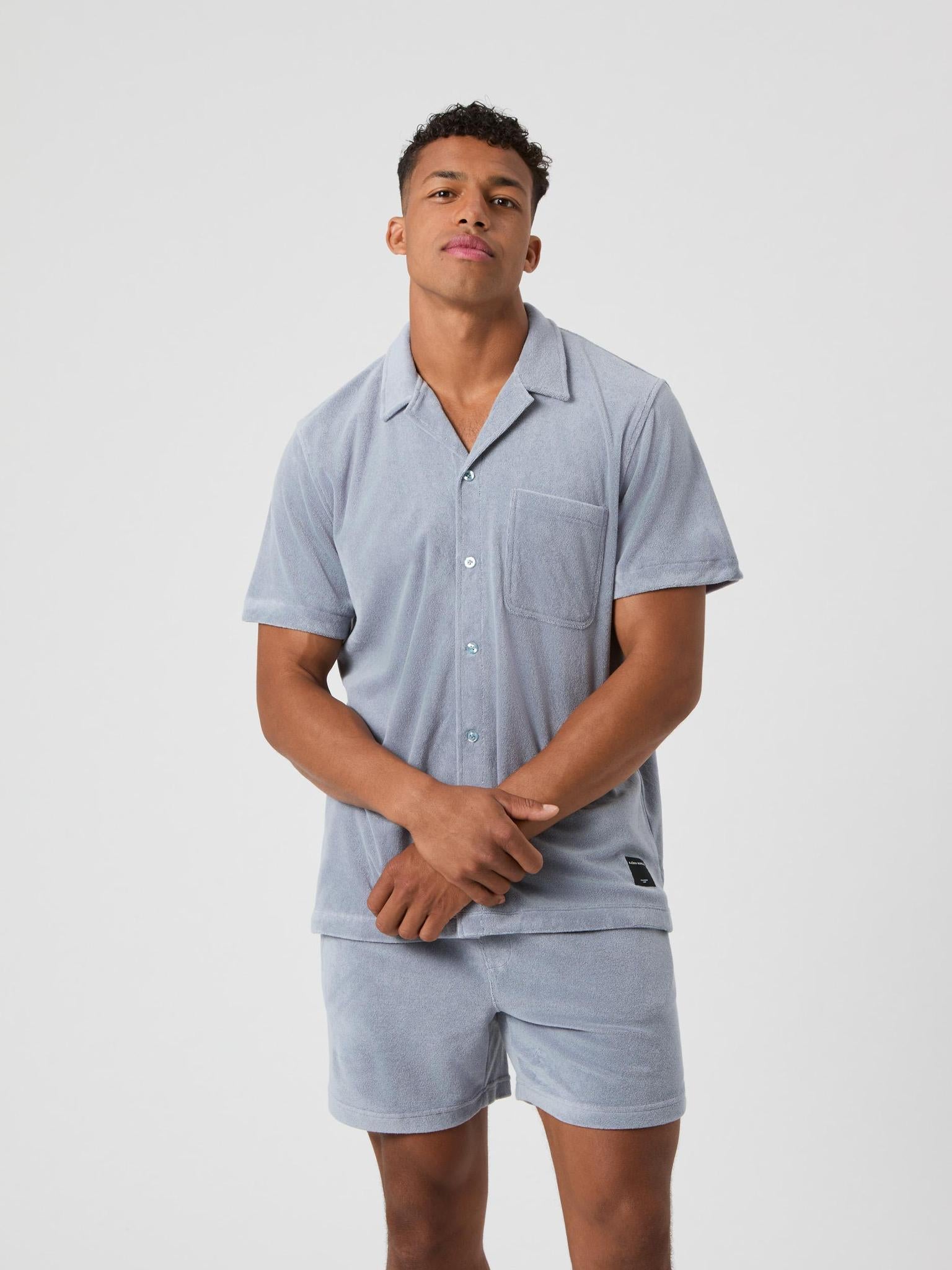 BJÖRN BORG Borg Toweling Pool Shirt Tradewinds