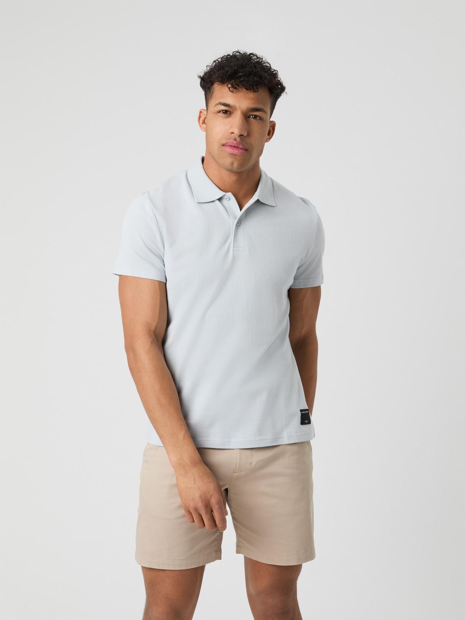 BJÖRN BORG Borg Polo Shirt Gray Dawn