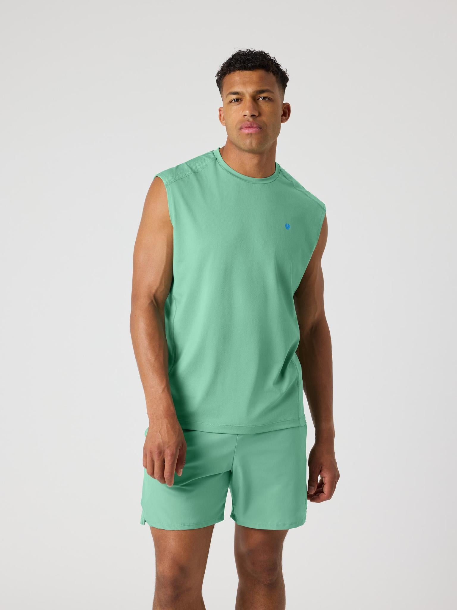 BJÖRN BORG Ace Mesh Panel Tank Malachite Green