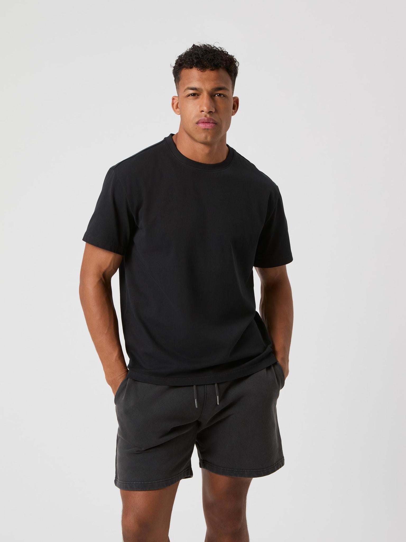 BJÖRN BORG Borg Oversized Washed T-shirt Black Beauty