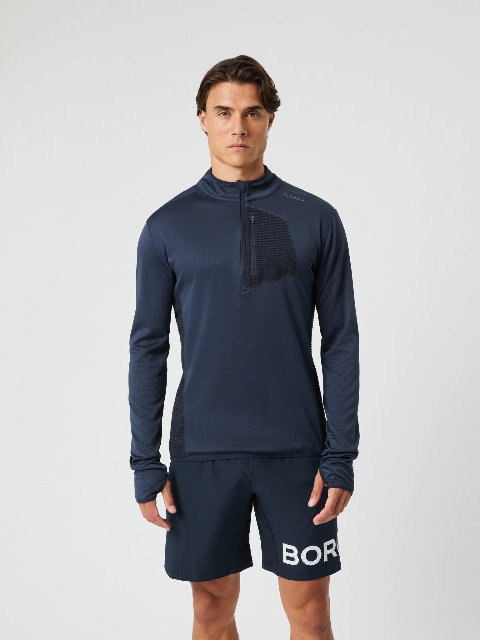 BJÖRN BORG Borg Fleece Midlayer Night Sky