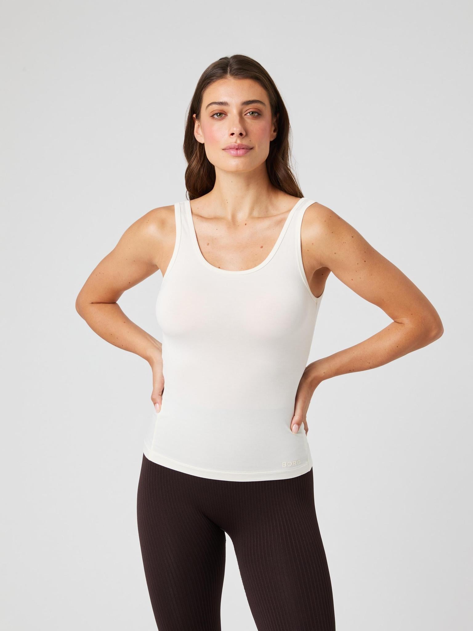 BJÖRN BORG Studio Deep Back Tank Top Tofu