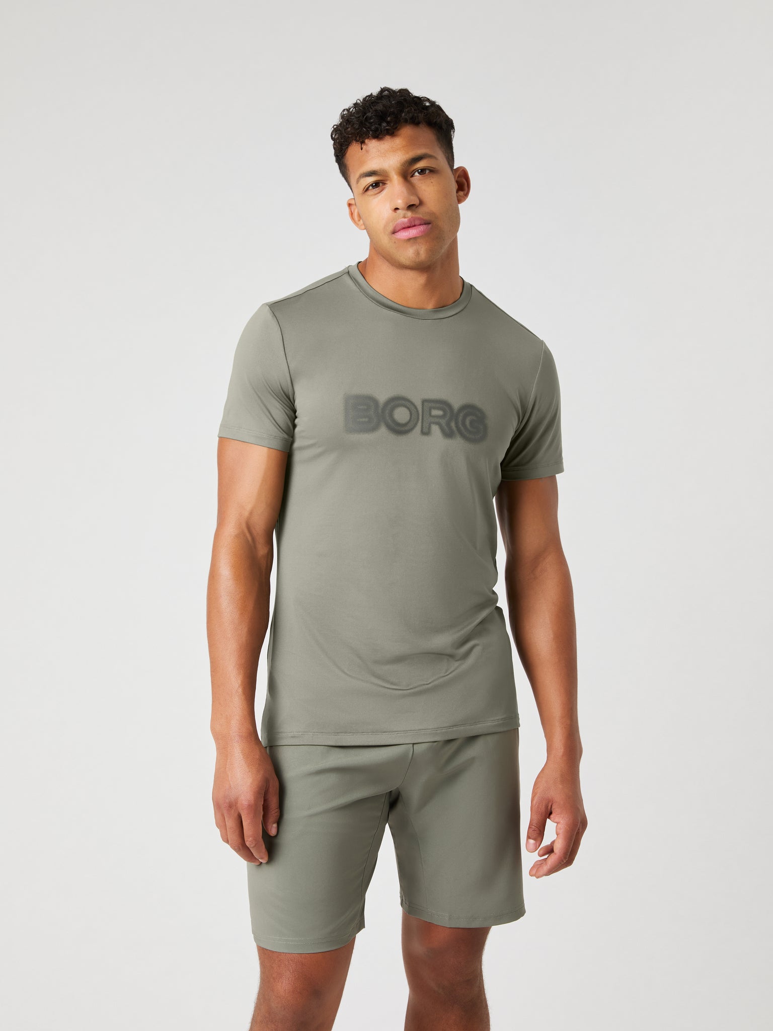 BJÖRN BORG Borg Graphic T-shirt Dusty Olive