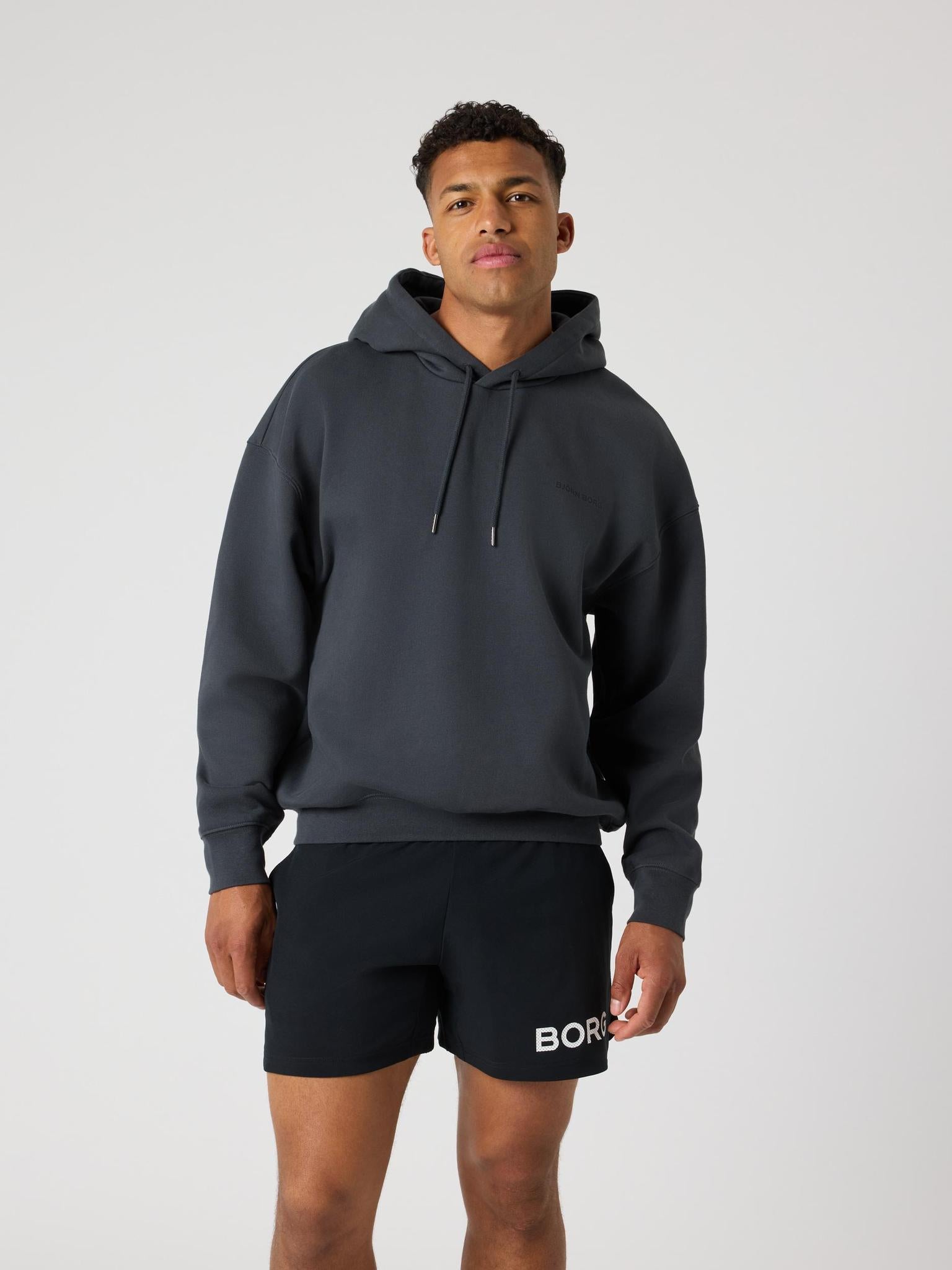 BJÖRN BORG Borg Oversized Hoodie Asphalt