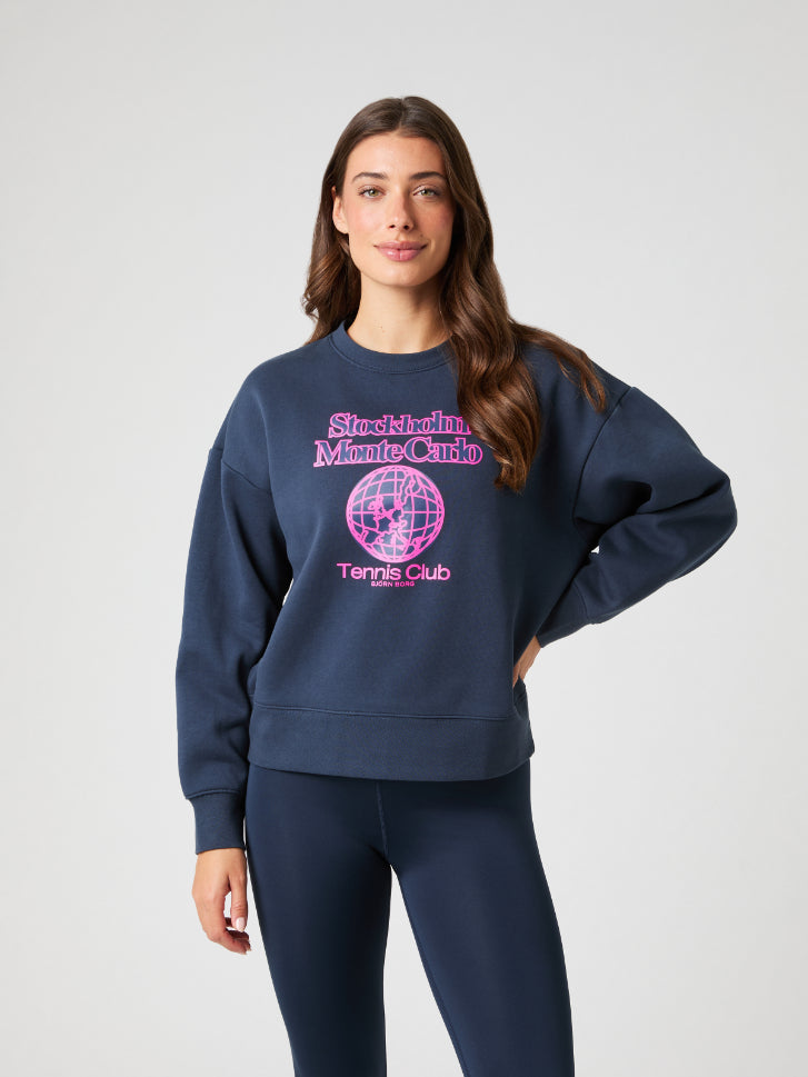 BJÖRN BORG Borg Boyfriend Sweatshirt Outerspace