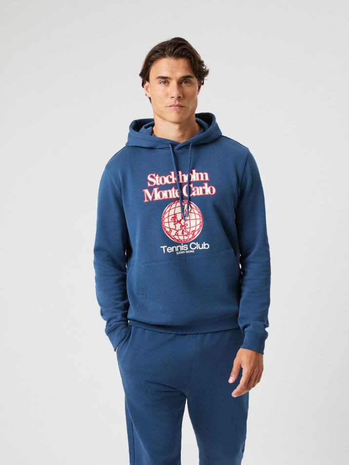 BJÖRN BORG Borg Classic Print Hoodie Sargasso Sea