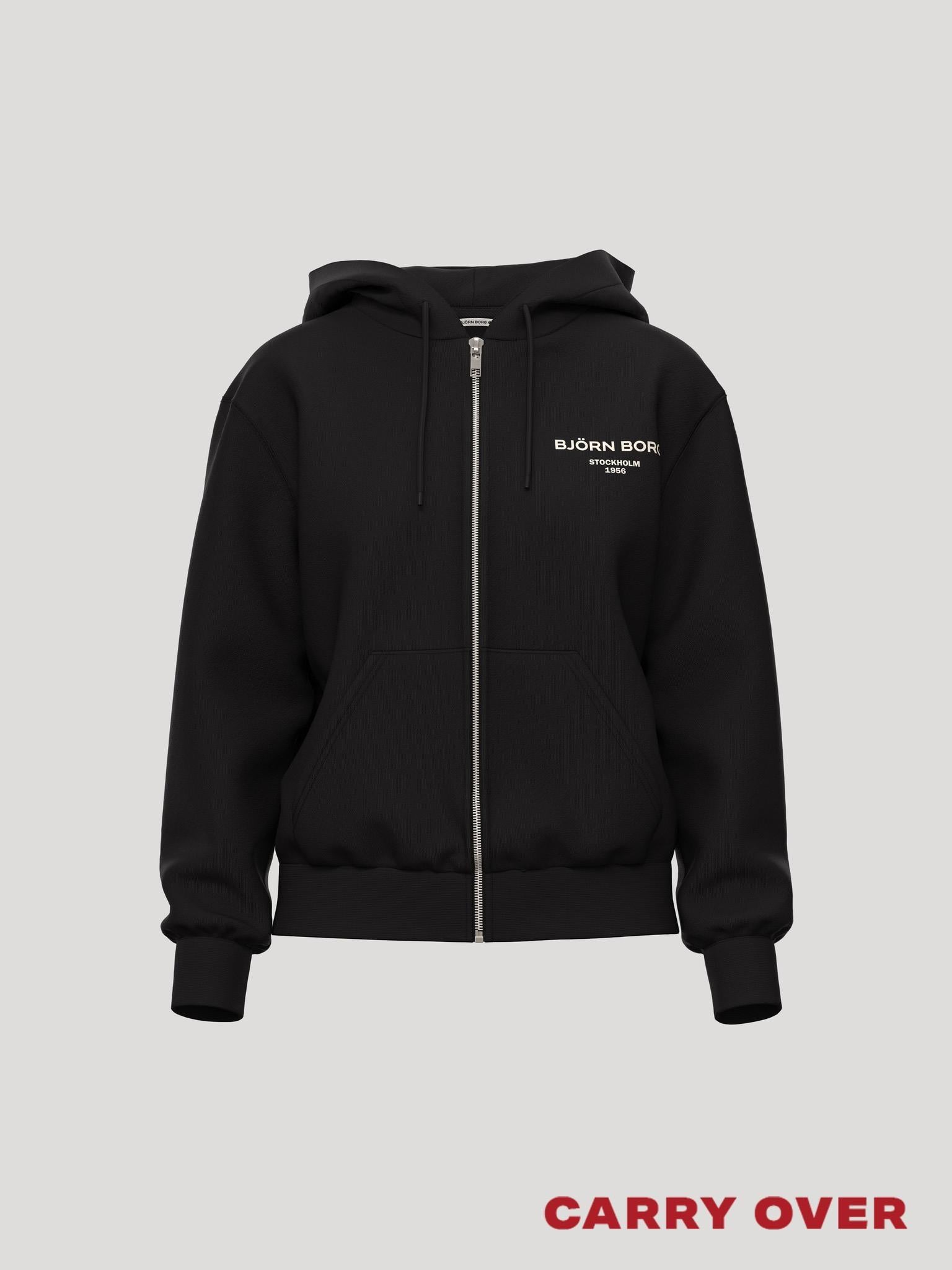 BJÖRN BORG Borg Essential 1 Zip Hoodie Black Beauty