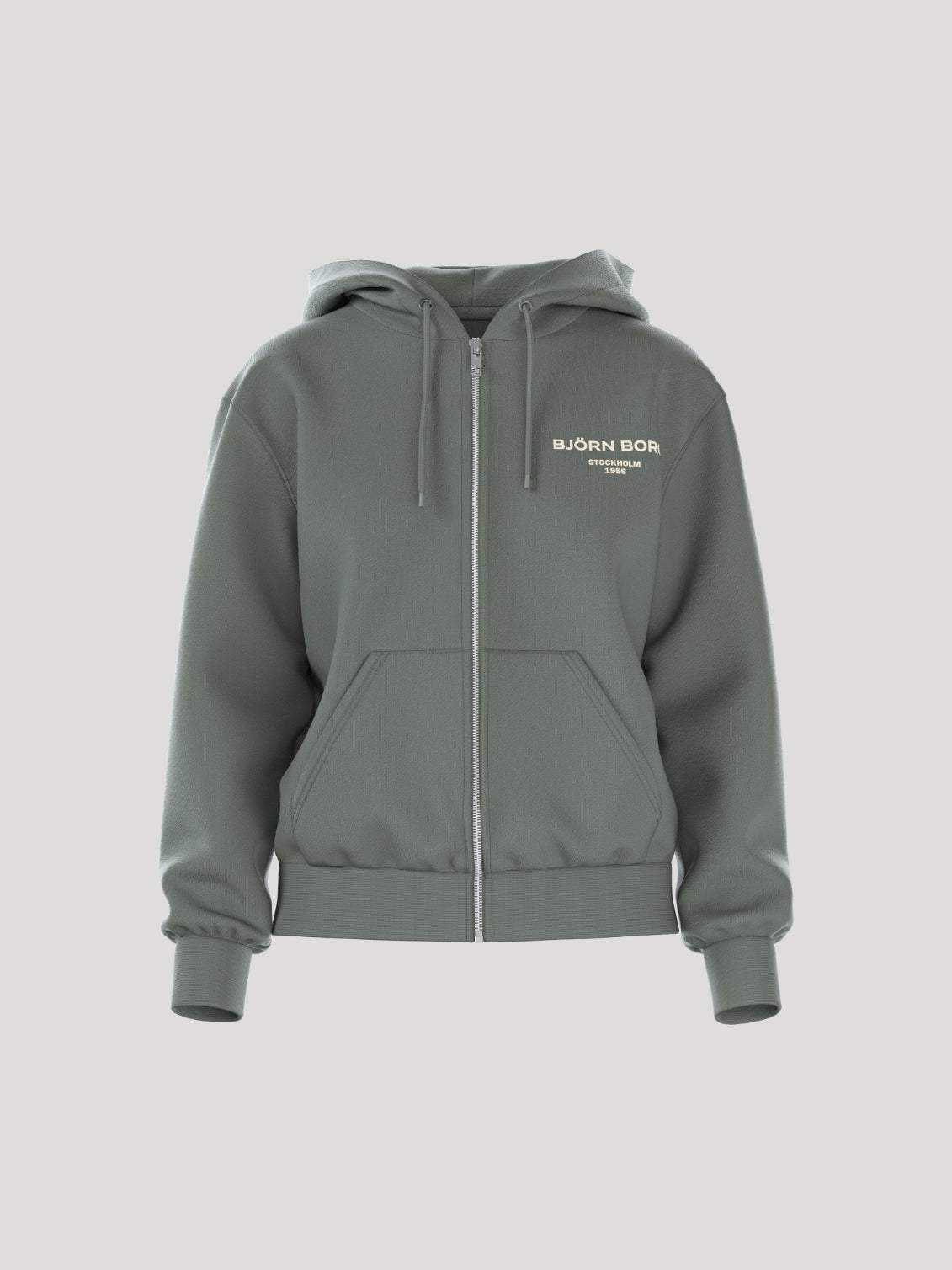 BJÖRN BORG Borg Essential 1 Zip Hoodie Agave Green