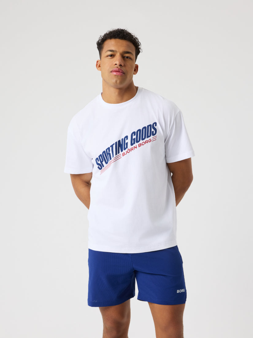 BJÖRN BORG Borg Gym Oversized T-shirt Brilliant White