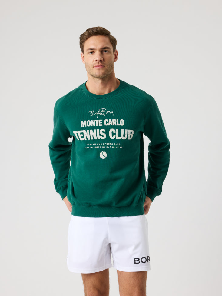 BJÖRN BORG Borg Classic Print Sweatshirt Posy Green