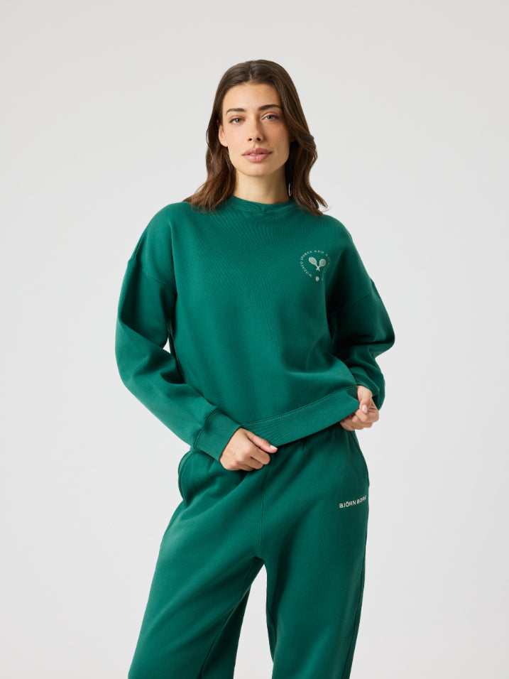 BJÖRN BORG Borg Boyfriend Sweatshirt Posy Green