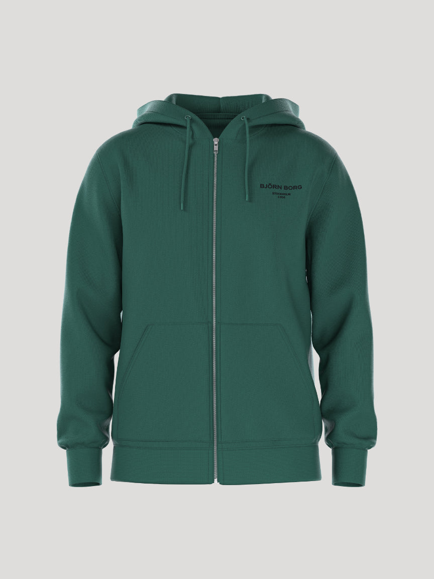 BJÖRN BORG Borg Essential 1 Zip Hoodie Posy Green