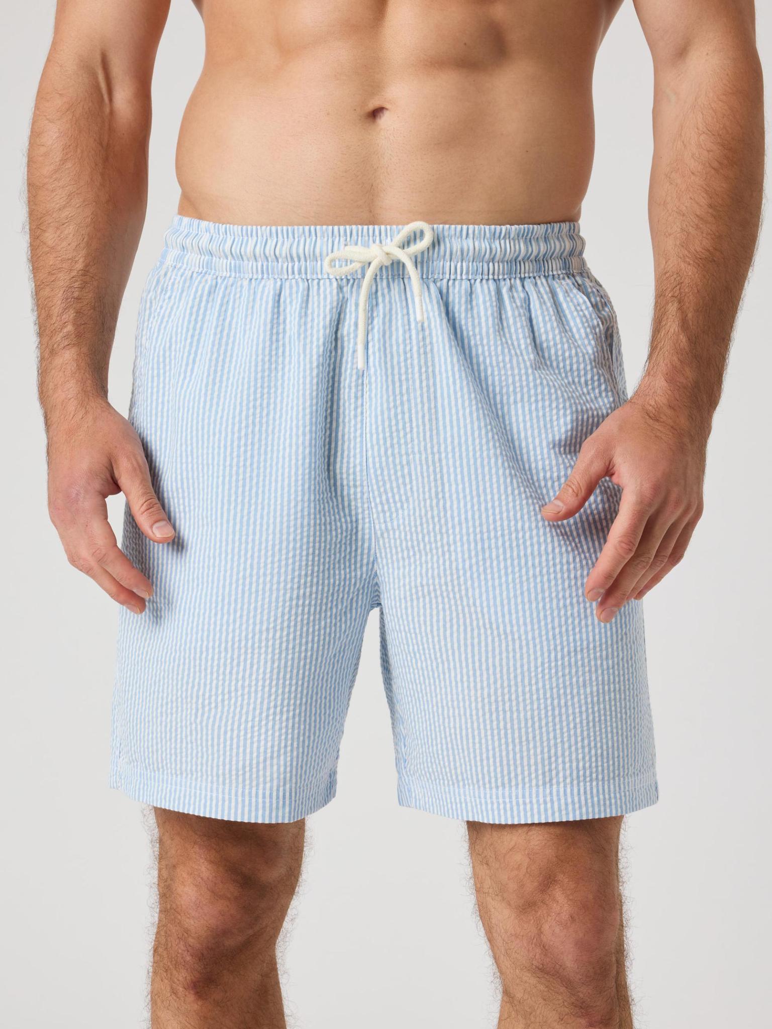 BJÖRN BORG Borg Seersucker Resort Shorts BB Shirt Stripe 1