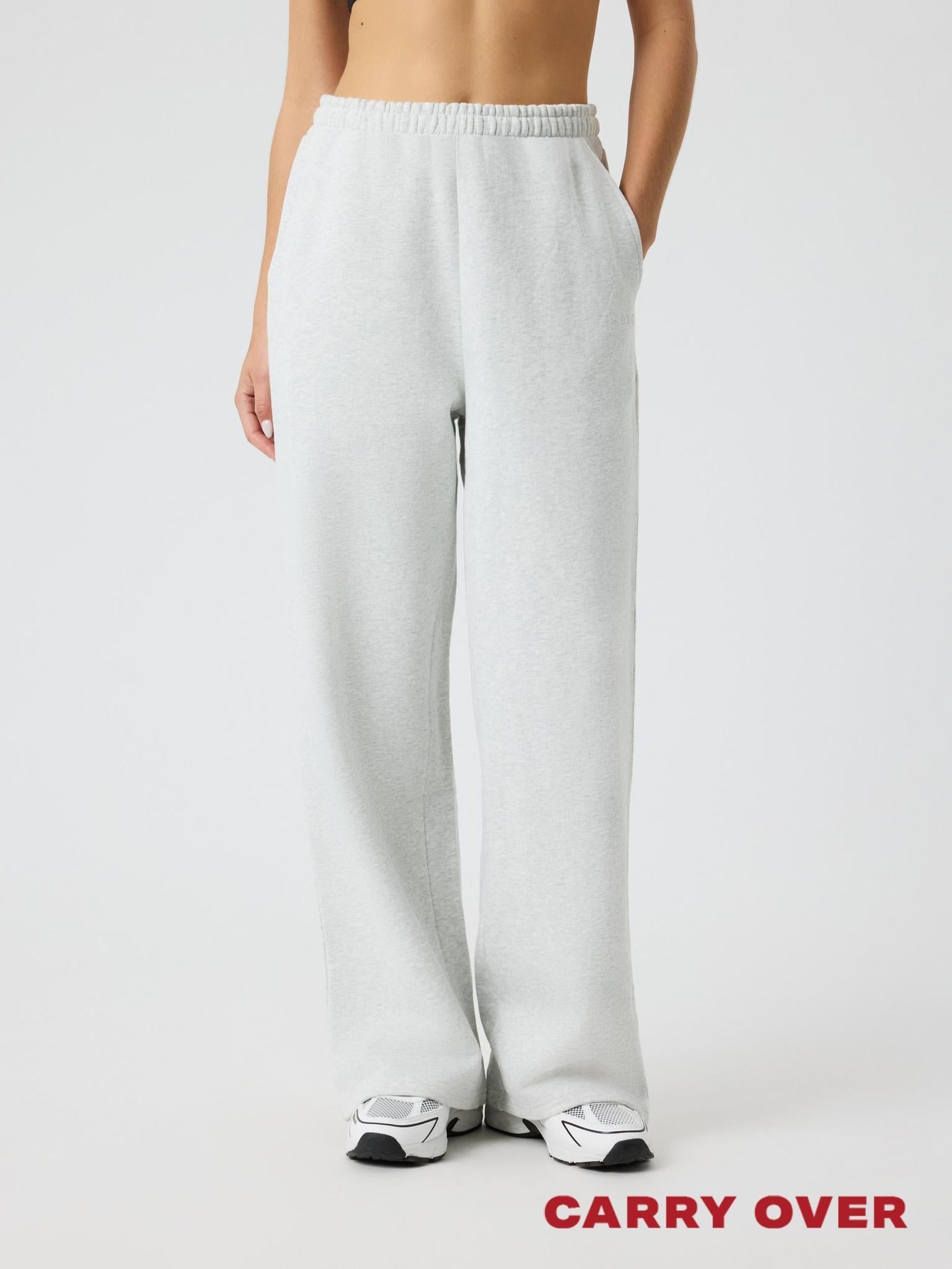 BJÖRN BORG Studio Oversized Straight Sweatpants Ultra Light Grey Melange