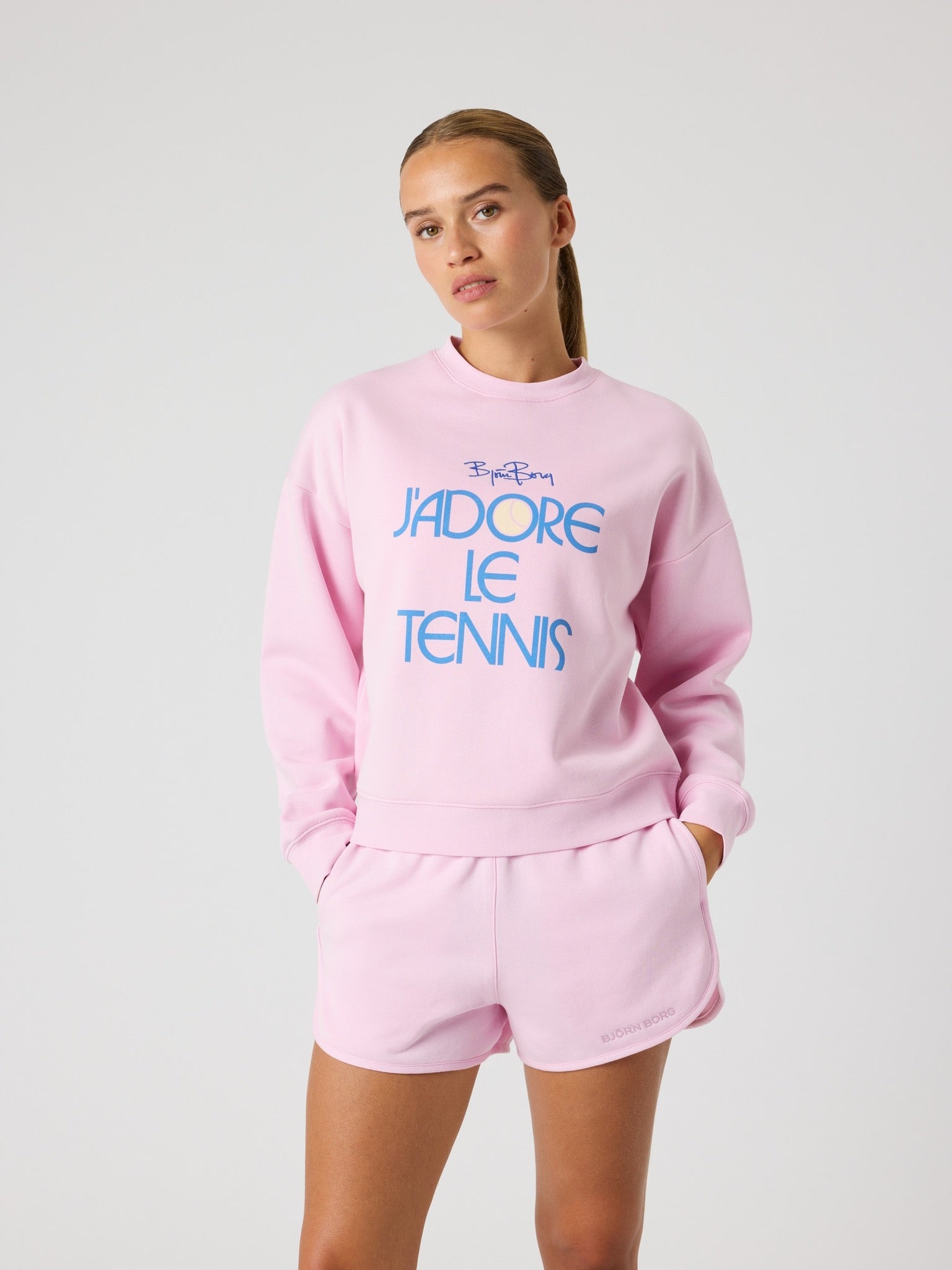 BJÖRN BORG Borg Boyfriend Sweatshirt Pink Lady