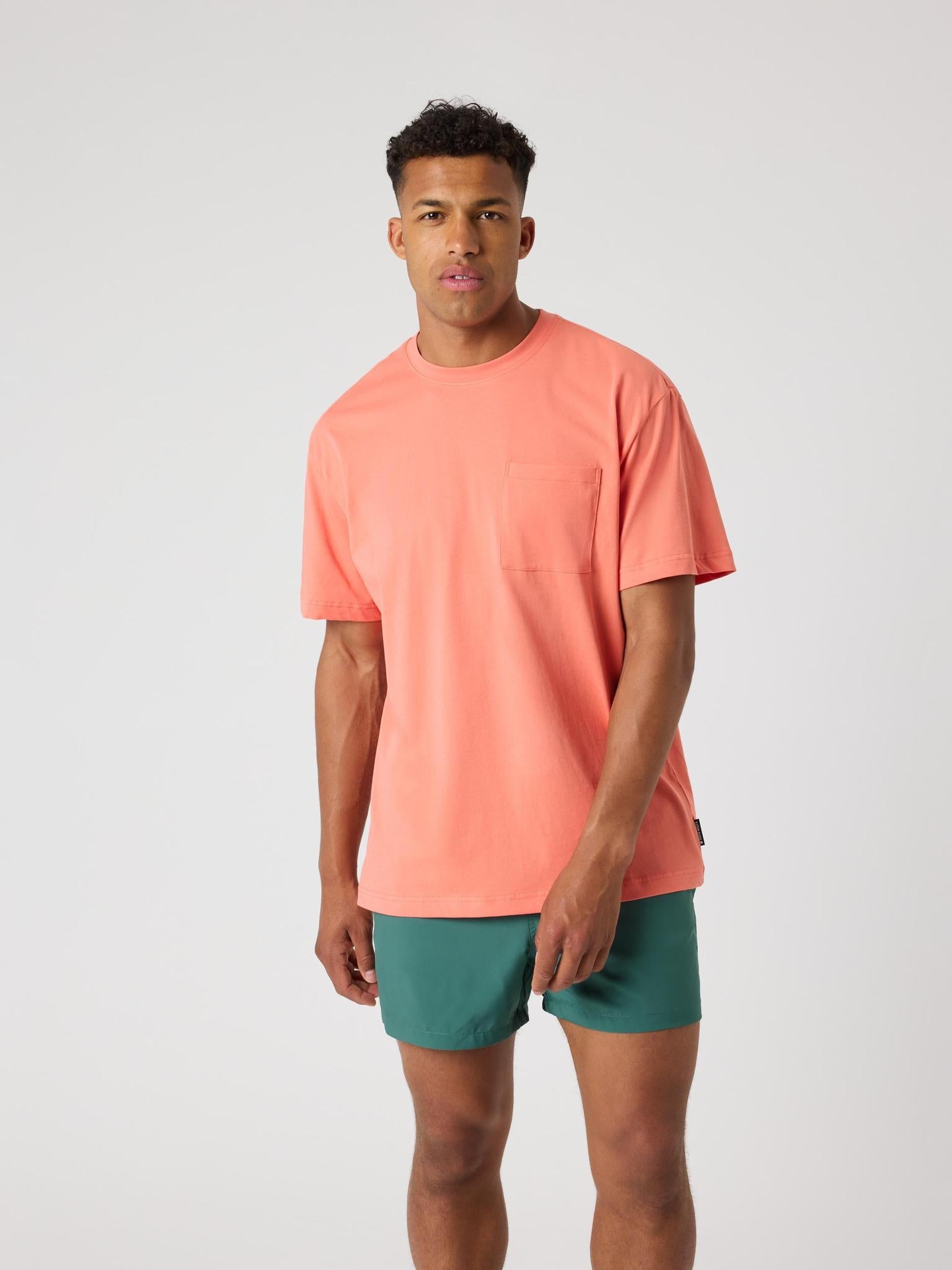 BJÖRN BORG Borg Pocket T-shirt Coral