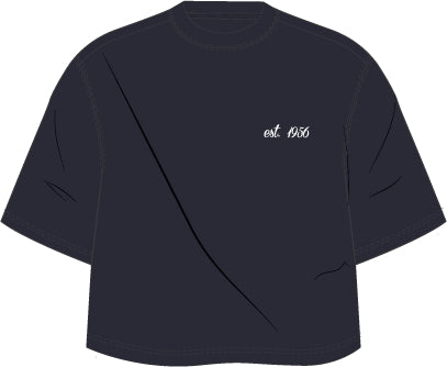 BJÖRN BORG Studio Oversized Cropped T-shirt Night Sky