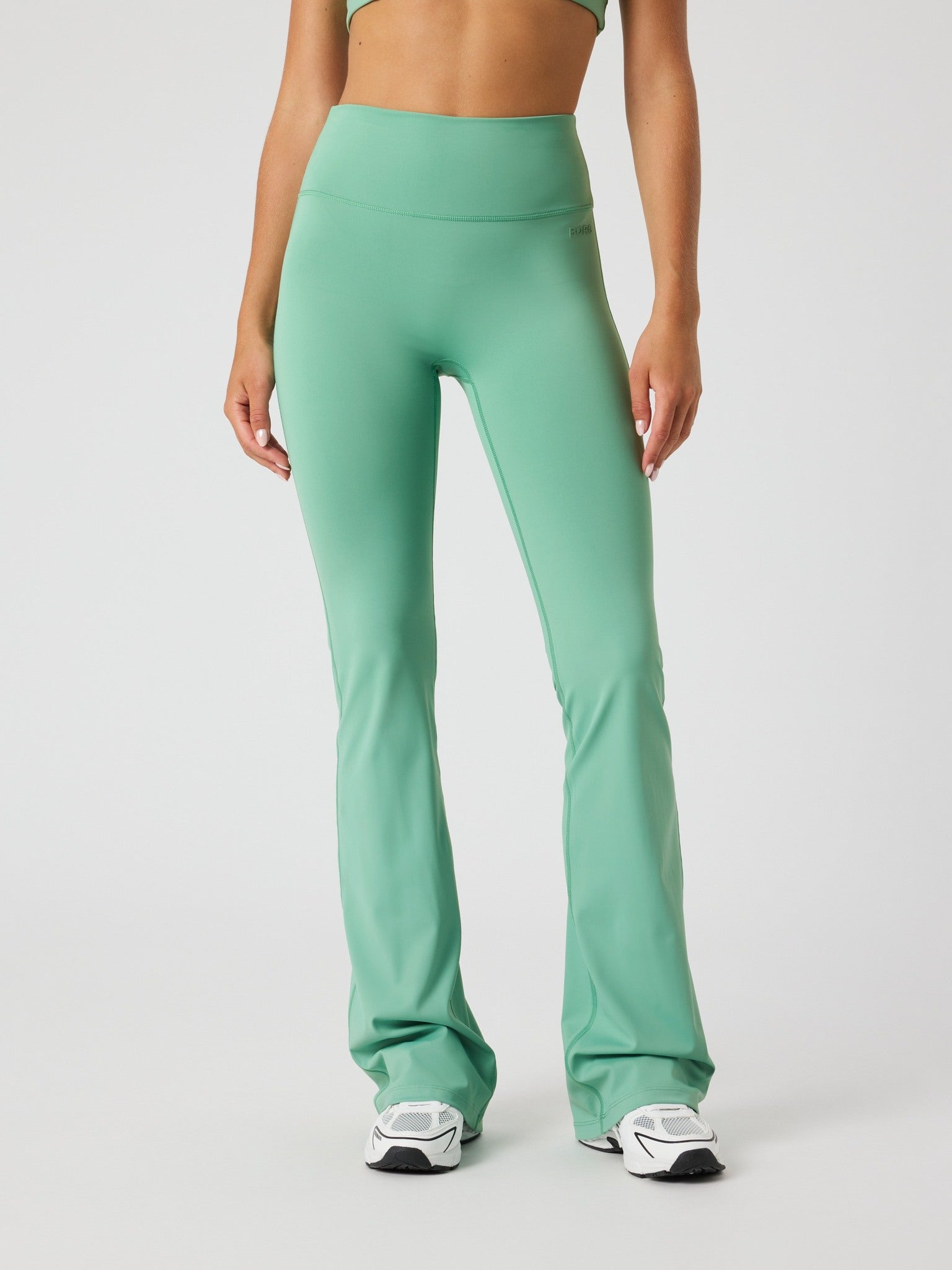 BJÖRN BORG Borg Flare Tights Regular Malachite Green