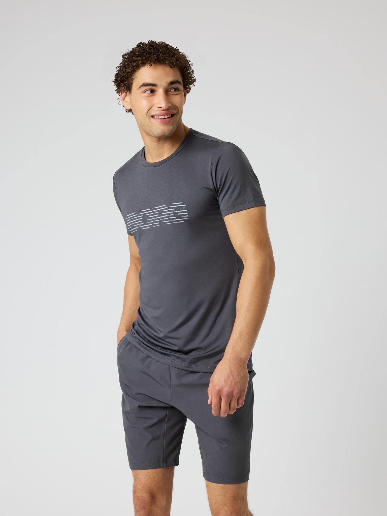 BJÖRN BORG Borg Graphic T-shirt Asphalt