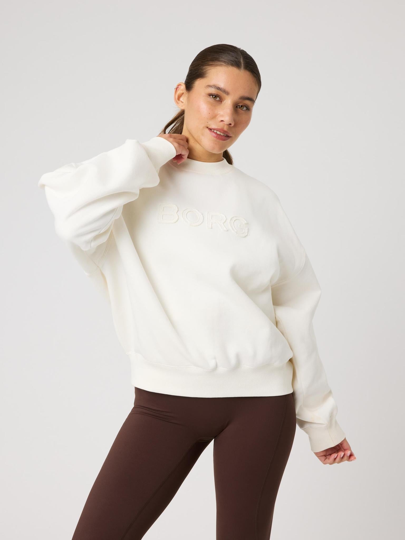 BJÖRN BORG Studio Oversized Sweatshirt Tofu