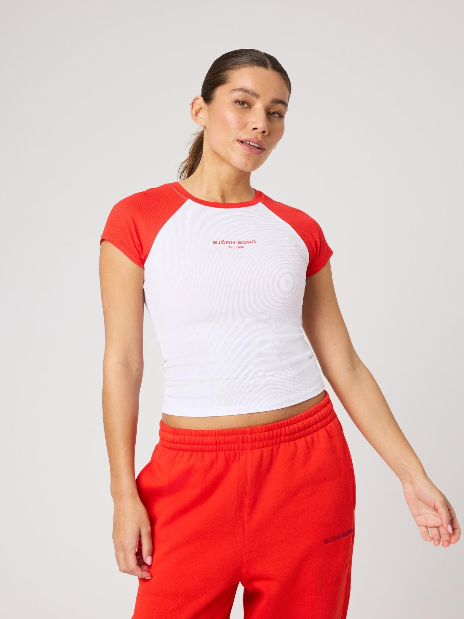 BJÖRN BORG Studio Ringer T-shirt Brilliant White