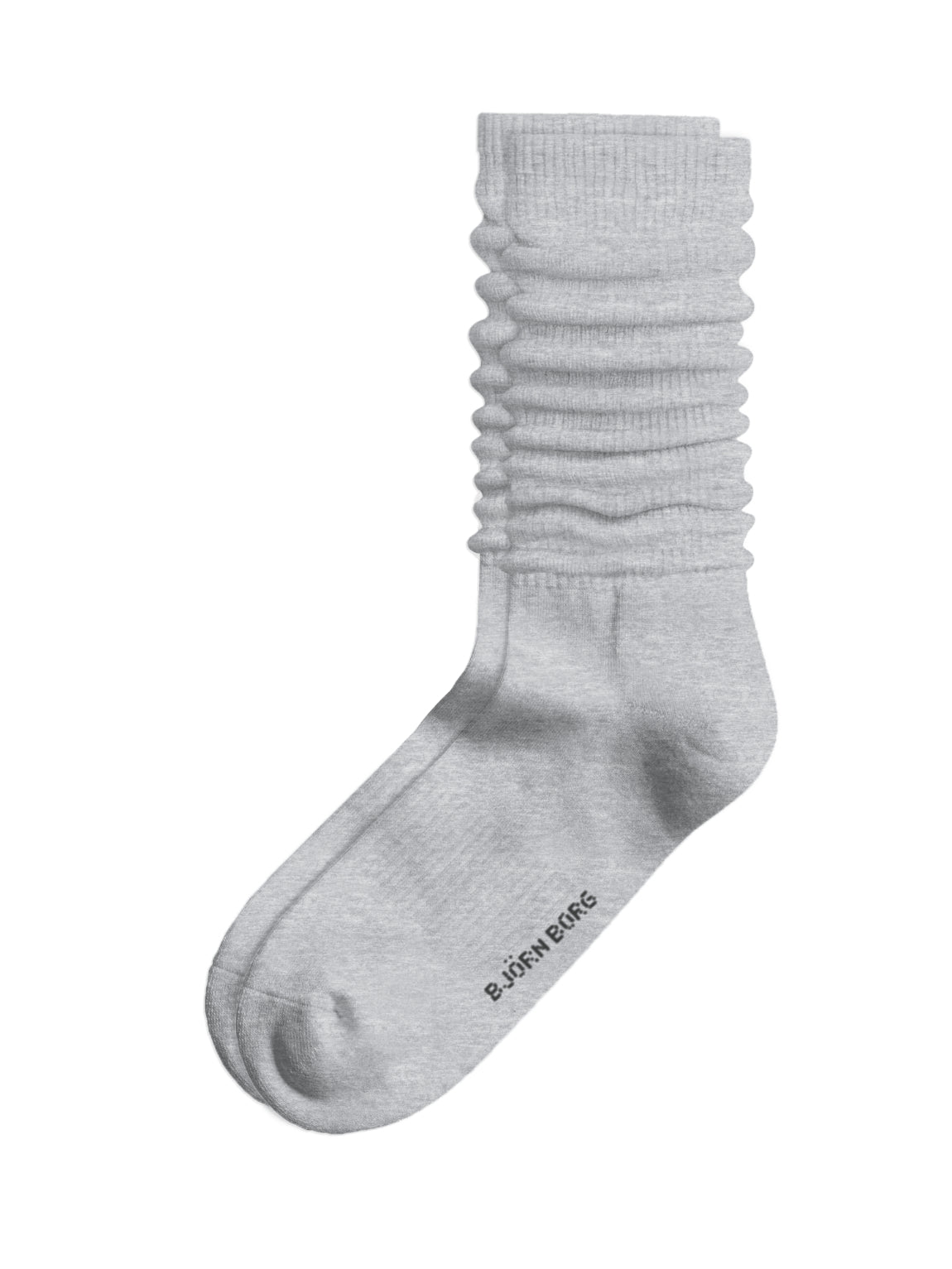BJÖRN BORG Classic Slouchy Crew Sock 1p Light Grey Melange