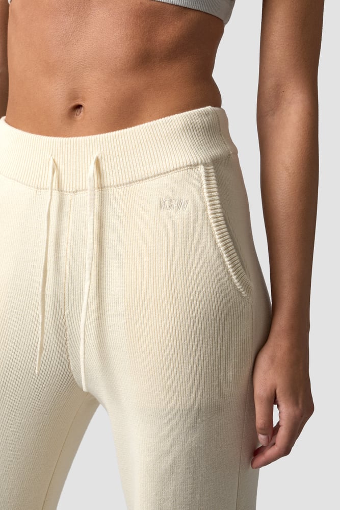 ICIW Soft Knit Oversized Pants Cream