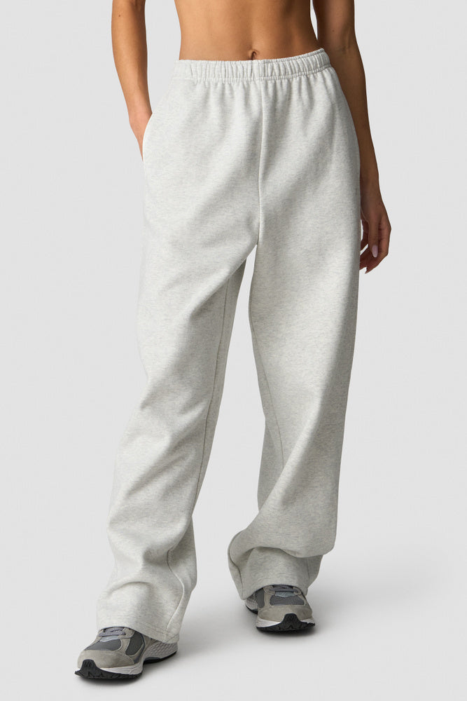 ICIW Everyday Straight Leg Sweatpants White Melange