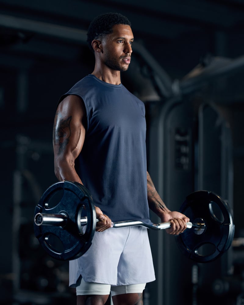 ICIW Stride Sleeveless T-shirt Men Navy