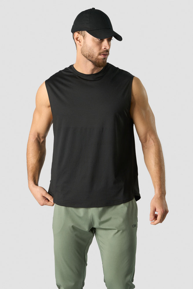 ICIW Stride Sleeveless T-shirt Men Black