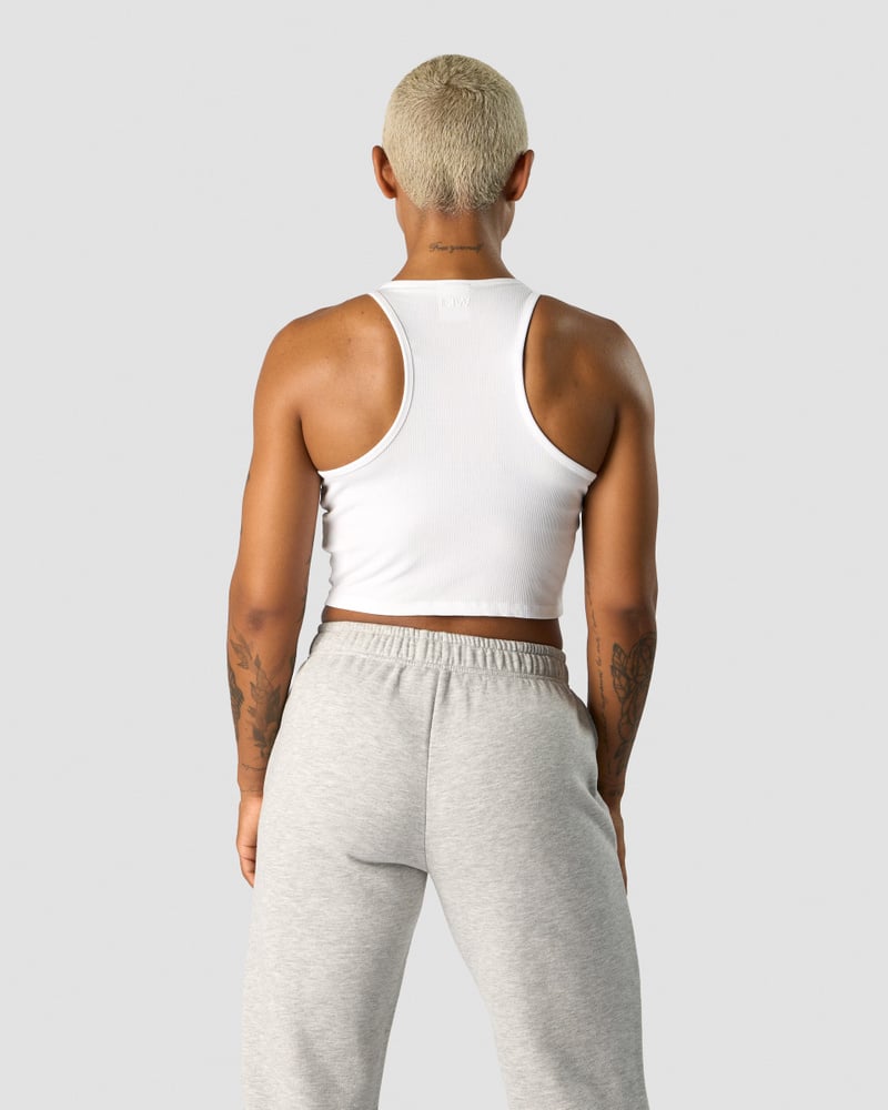 ICIW Nimble Cropped Tank Top White