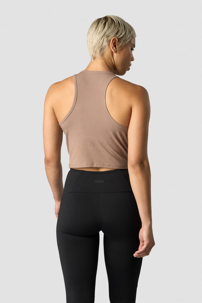 ICIW Nimble Cropped Tank Top Autumn Brown